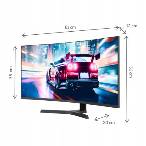 Monitor Gamingowy 34 Zakrzywiony Uwqhd 240Hz 1Ms Hdr Va Dp Rgb Thomson