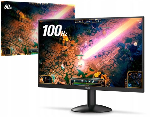 Monitor Gamingowy Bezramkowy Led 24 Cale Full Hd 100Hz 1Ms Va Hdmi Sync