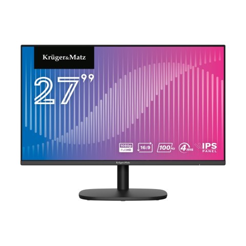 Monitor Led 27 Bezramkowy Ips 100Hz Fullhd 4Ms Hdmi Vga Kruger&Matz Vesa