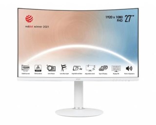 Monitor Led Msi Modern Md271cpw 27 Curved 75Hz TÜV Anti-Flicker Blue Light