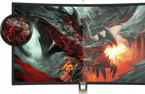 Monitor Led Msi Optix G241vc 24 Full Hd Zakrzywiony Va 75Hz Low Blue Light