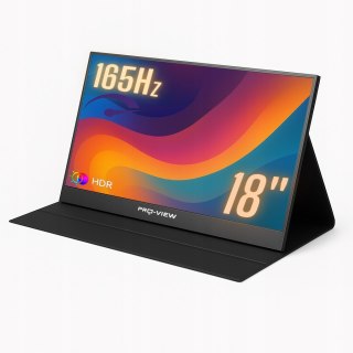 Monitor Przenośny 18 Ips 165Hz Hdr Usb-C Vesa 75X75, Gaming Dla Graczy
