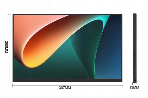 Monitor Przenośny 18 Ips 165Hz Hdr Usb-C Vesa 75X75, Gaming Dla Graczy