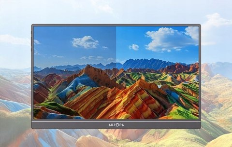 Przenośny Monitor 14 Cal Ips 1080P Usb-C Arzopa A1s Do Laptopa I Telefonu