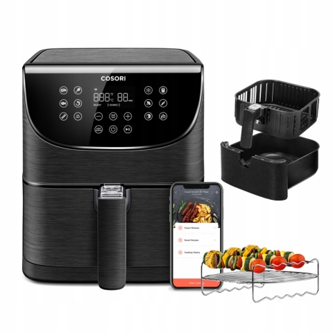 Frytkownica beztłuszczowa Cosori Smart WiFi 1700W 5,5L z 11 programami