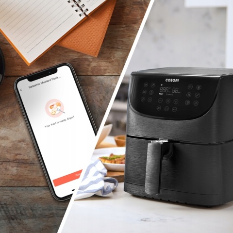 Frytkownica beztłuszczowa Cosori Smart WiFi 1700W 5,5L z 11 programami