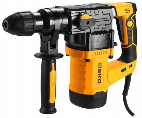 Młot Udarowy Sds+ Deko Industrial 6J 1500W - Walizka, 3 Wiertła, Dłuta