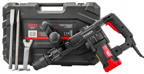 Młot Wyburzeniowy 3000W 20J Sds Max Walizka Dłuto Szpicak 3900 Udarów