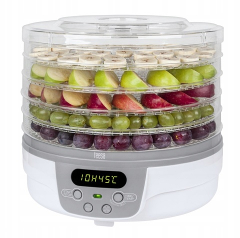 Suszarka Teesa Tsa3031: Zdrowe Suszenie Owoców, Grzybów I Ziół, 250W 5Kg