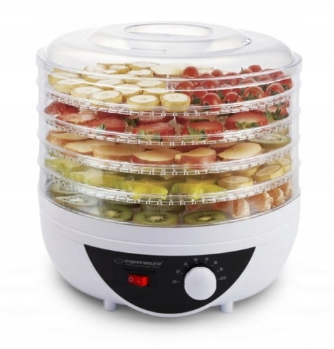 Suszarka Do Żywności Esperanza 250W Z 5 Sitami - Szybkie Suszenie