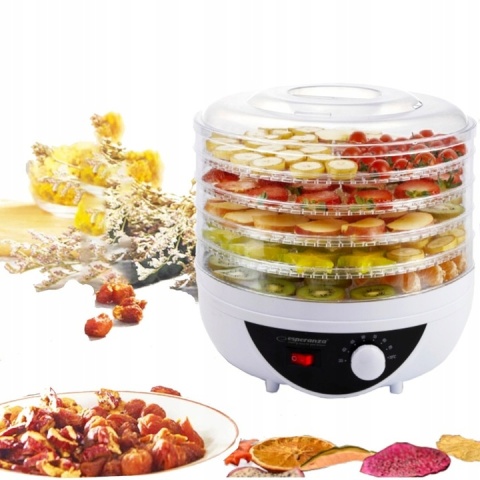 Suszarka Do Żywności Esperanza 250W Z 5 Sitami - Szybkie Suszenie