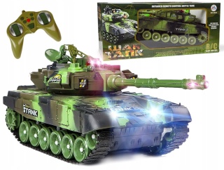 Zdalnie Sterowany Czołg War Tank 360° z Efektami Dźwiękowymi i Świetlnymi