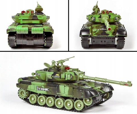 Zdalnie Sterowany Czołg War Tank 360° Z Efektami Światło I Dźwięk Moro