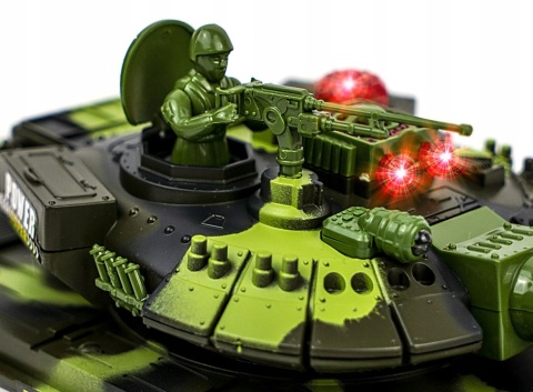 Zdalnie Sterowany Czołg War Tank 360° Z Efektami Światło I Dźwięk Moro