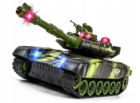 Zdalnie Sterowany Czołg War Tank 360° Z Efektami Światło I Dźwięk Moro