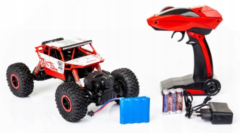 Zdalnie Sterowany Rock Crawler 4X4, Wodoodporny, Duże Koła, 2,4Ghz Zielony