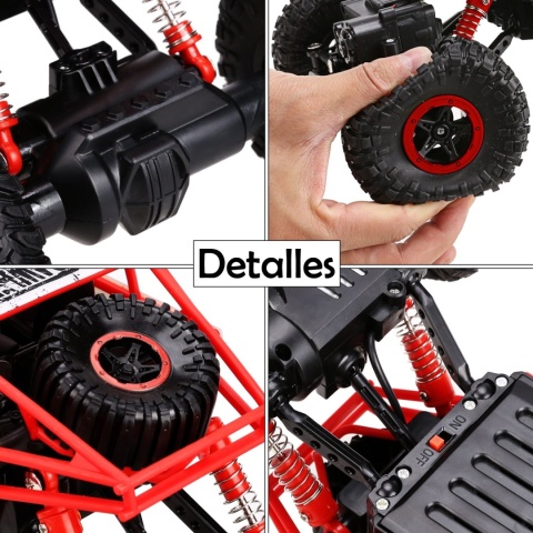 Zdalnie Sterowany Rock Crawler 4X4, Wodoodporny, Duże Koła, 2,4Ghz Zielony