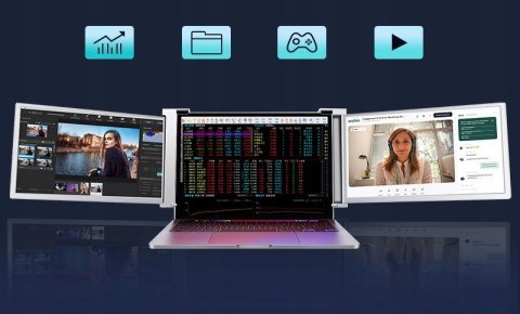 Do Pracy Nauki I Rozrywki Podwójny Monitor Do Laptopa 14 Calowy Pro-View Model Pmd1400