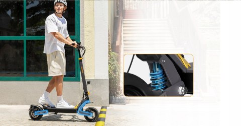 Hulajnoga Elektro Ausom L1 Nfc 800W 20Km/H 70Km 15,6Ah Led Tubeless Eabs