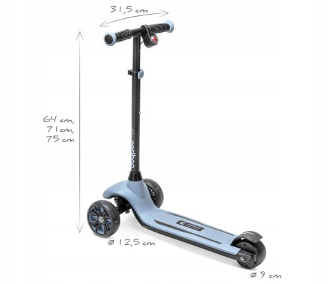 Hulajnoga Elektryczna Cariboo Easygo Dla Dzieci 3,6Kg 2 Tryby 6/10 Km/H Led