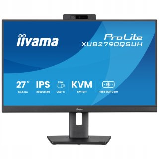 Iiyama: Monitor 27-Calowy Ips Wqhd 100Hz 0.4Ms Hdmi Dp, Kamera I Mikrofon