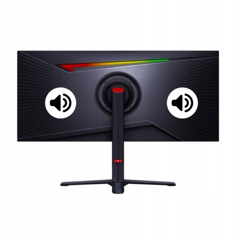 Monitor Gamingowy 34 3440X1440 Uw Qhd, 180Hz, 1Ms, Va, 1500R, Pivot, Rgb