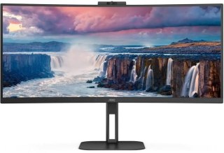 Monitor Led 34 Aoc Cu34v5cw/Bk 3440X1440 100Hz Hdmi, Dp, Usb-C Głośniki