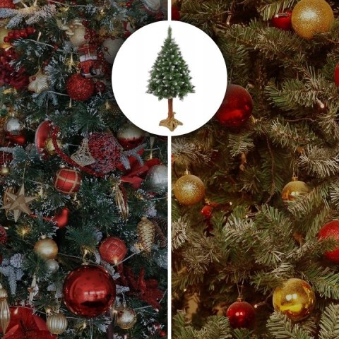 Choinka Sztuczna 150 Cm Sosna Diamentowa Z Naturalnym Pniu I 145 Gałązek