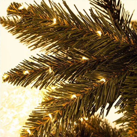 Choinka Sztuczna Świerk Kaukaski Skandynawski Gęsty Naturalny 220Cm +Stojak