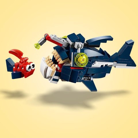 Lego Creator 3 W 1 Morskie Stworzenia 31088 - Rekin, Krab, Kałamarnica