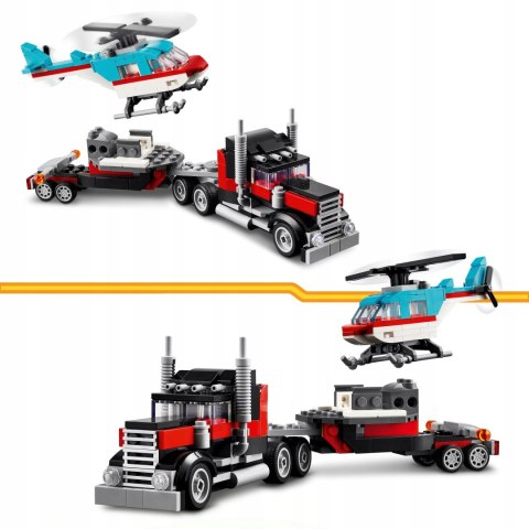 Lego Creator 31146 3W1 Zestaw Ciężarówka/Helikopter/Suv 270 Elementów 7+