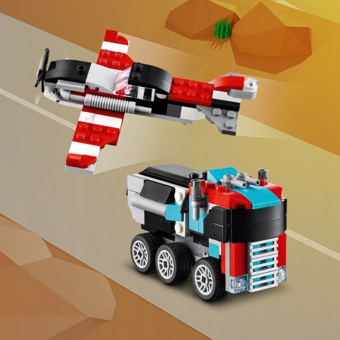 Lego Creator 31146 3W1 Zestaw Ciężarówka/Helikopter/Suv 270 Elementów 7+