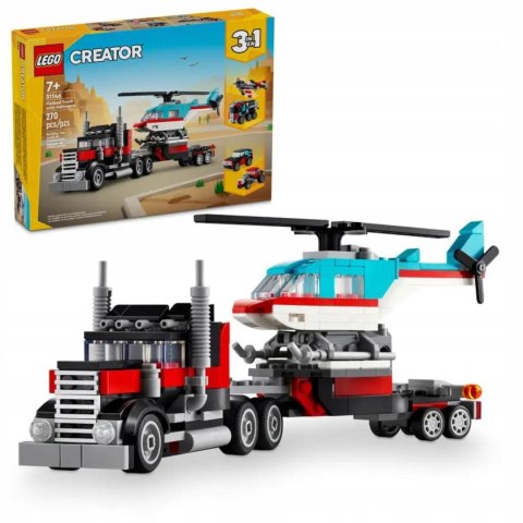 Lego Creator 31146 3W1 Zestaw Ciężarówka/Helikopter/Suv 270 Elementów 7+