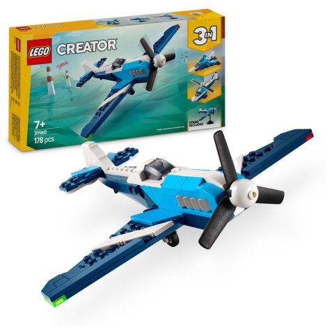 Lego Creator 31160 3W1: Samolot, Odrzutowiec, Helikopter Z Ruchomymi Kołami