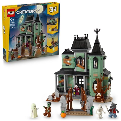 Lego Creator 3W1 31167 Nawiedzona Rezydencja - 3 Modele, 5 Minifigurek