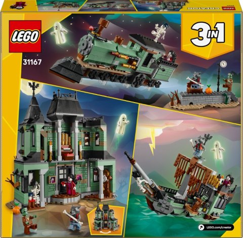 Lego Creator 3W1 31167 Nawiedzona Rezydencja - 3 Modele, 5 Minifigurek