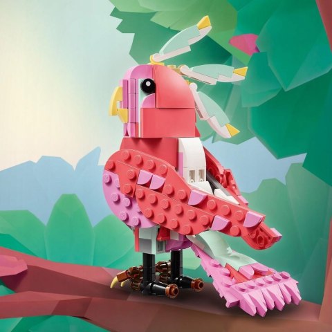 Lego Creator 3W1 Dzikie Zwierzęta: Różowy Flaming, Kakadu, Aksolotl Zestaw
