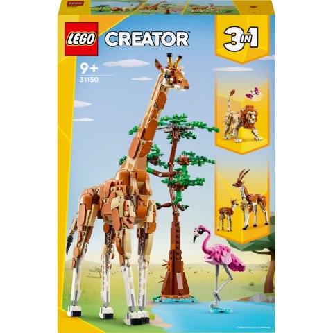 Lego Creator 3W1 Dzikie Zwierzęta Z Safari 31150 - 780 Elem Ruchoma Żyrafa