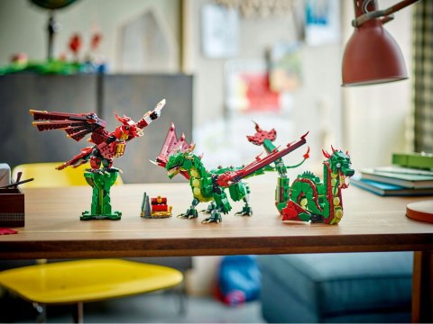 Lego Creator 3W1: Smok/Wąż/Feniks, 715 Elementów, Ruchome Części, 9 Lat