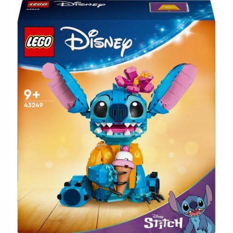 Lego Disney 43249 Stitch 730 Elementów Ruchoma Głowa, Lodowy Rożek, Kwiatek