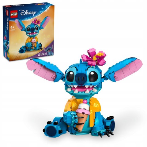 Lego Disney 43249 Stitch 730 Elementów Ruchoma Głowa, Lodowy Rożek, Kwiatek