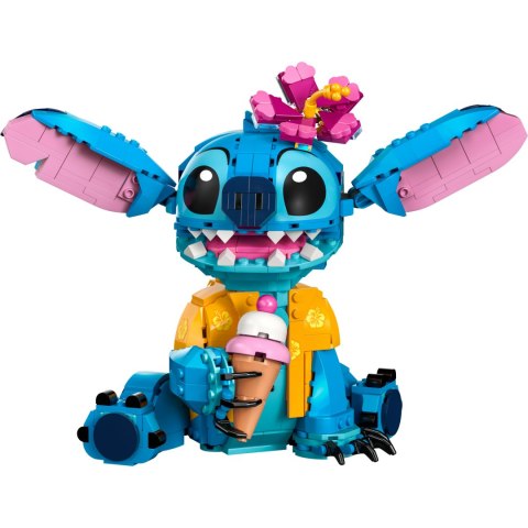 Lego Disney 43249 Stitch 730 Elementów Ruchoma Głowa, Lodowy Rożek, Kwiatek
