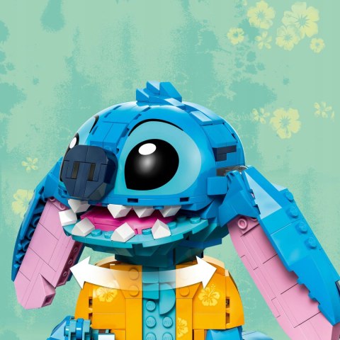 Lego Disney 43249 Stitch 730 Elementów Ruchoma Głowa, Lodowy Rożek, Kwiatek