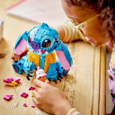 Lego Disney 43249 Stitch 730 Elementów Ruchoma Głowa, Lodowy Rożek, Kwiatek