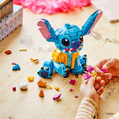 Lego Disney 43249 Stitch 730 Elementów Ruchoma Głowa, Lodowy Rożek, Kwiatek
