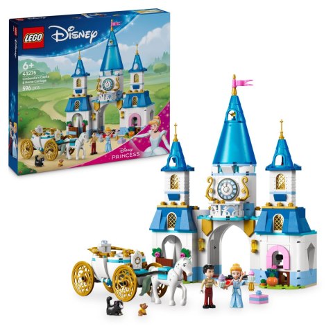 Lego Disney 43275 Zamek Kopciuszka I Kareta Z Czwórką Postaci 596 Elementów