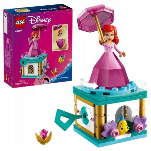 Lego Disney Princess Wirująca Arielka 93 Elementów 5+ Z Kluczykiem I Rybką