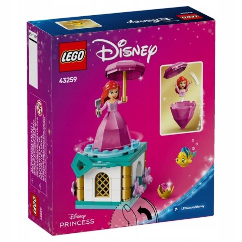 Lego Disney Princess Wirująca Arielka 93 Elementów 5+ Z Kluczykiem I Rybką