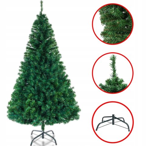 Choinka Sztuczna 150 Cm Pvc - Realistyczna Jodła Na Święta, Łatwa W Montażu