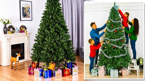 Choinka Sztuczna 150 Cm Pvc - Realistyczna Jodła Na Święta, Łatwa W Montażu